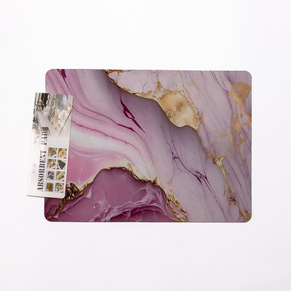 Діатомітовий килимок на кухню для сушіння посуду 30×40 (см) Рожевий HP-42-28 Коломыя - изображение 3