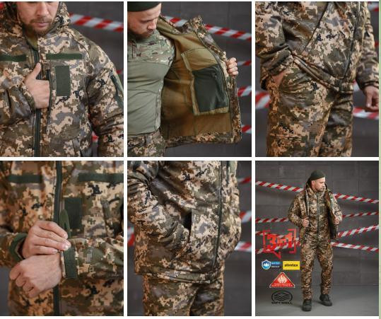 Костюм зимний тактический 3в1 Neoton куртка, ветровка и штаны вт0591(14 - 03) Пиксель S Винница - изображение 10