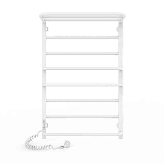 Електрична рушникосушка Laris Зебра Комфорт ЧФ8 500Х800 Е з полицею білий R3 Київ