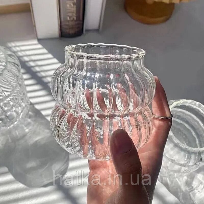 Склянка  "Істамбул" 380 мл 102-494 прозора фігурна для дому та ресторану Київ - фото 1
