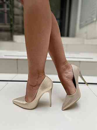 Comer Туфлі жіночі COMER золото еко-шкіра каблук 11см (4962) Коломия