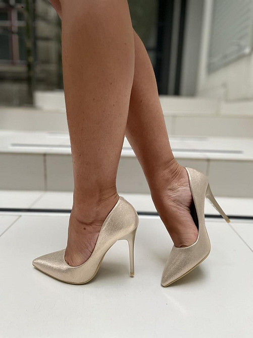 Comer Туфлі жіночі COMER золото еко-шкіра каблук 11см (4962) Коломыя - изображение 6
