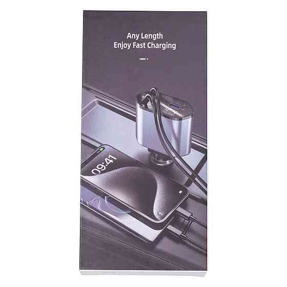 Shenzhen Автомобільний зарядний пристрій з висувними кабелями та портами USB-A/USB-C HP-C1 Коломия