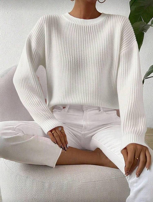 Женский теплый оверсайз свитер Акрил+шерсть Одесса - изображение 2