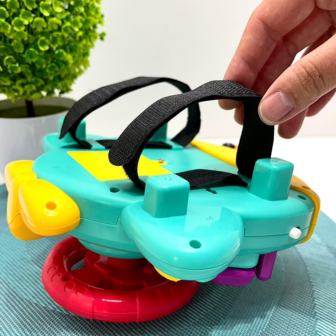 Кермо інтерактивне музичне Limo Toy Автотренажер українською мовою кріпиться на коляску/ліжечко Блакитний (HB 0077) Чернигов - изображение 8