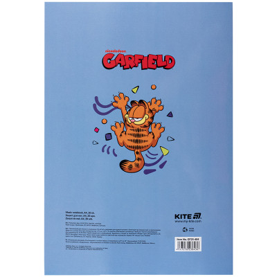 Тетрадь Kite для нот Garfield А4, 20 листов (GF25-404) Винница - изображение 5
