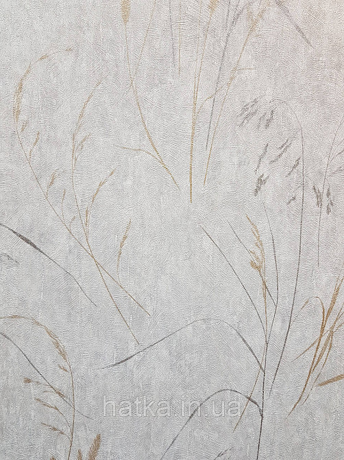 Шпалери метрові вінілові на флізеліні Sintra Vila прованс польові квіти рослини темно-сірі золотисті 533253 Київ - фото 1