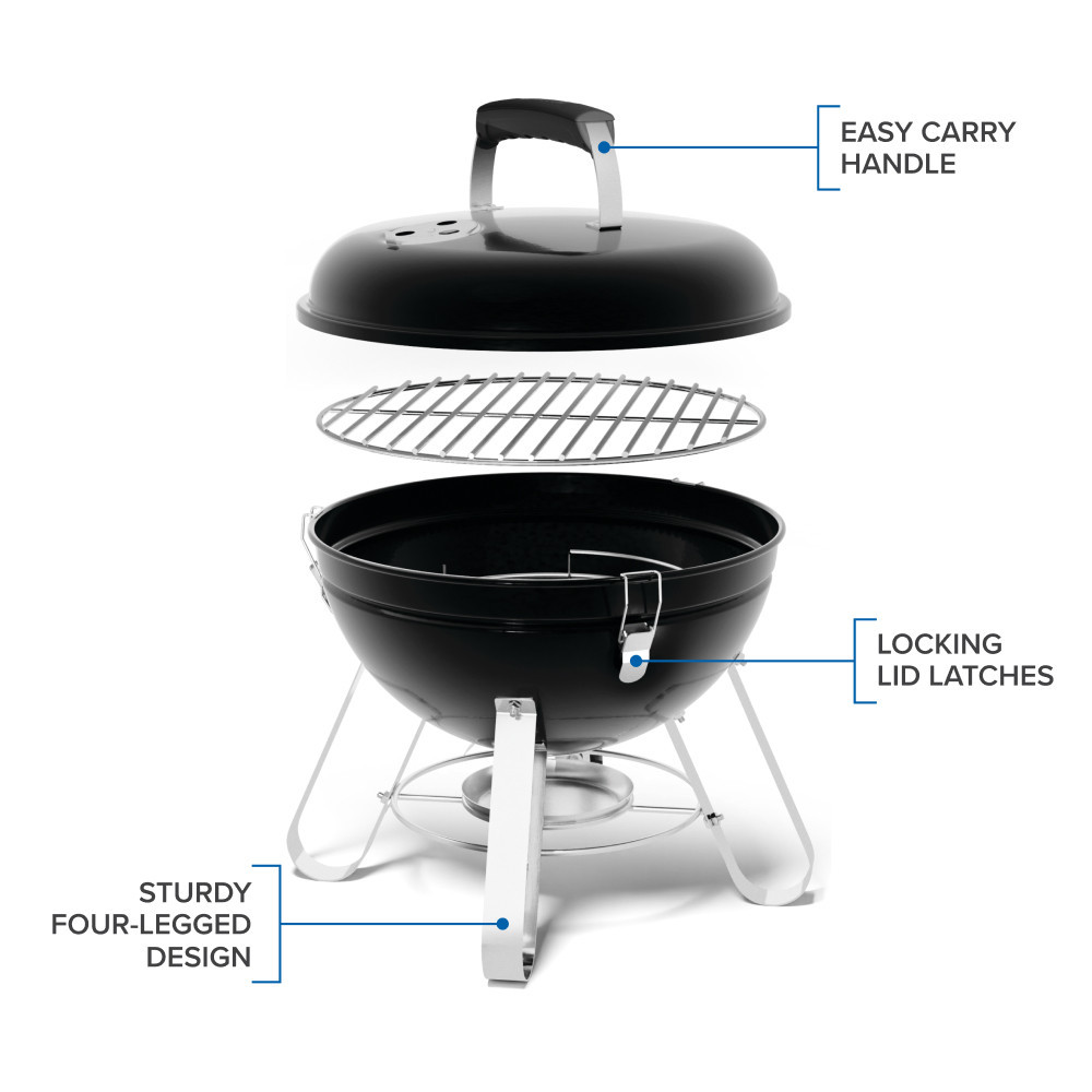 Вугільний портативний гриль 37 см Napoleon Premium Kettle NK14K-LEG-3 Код: 012114 Рівне - фото 4