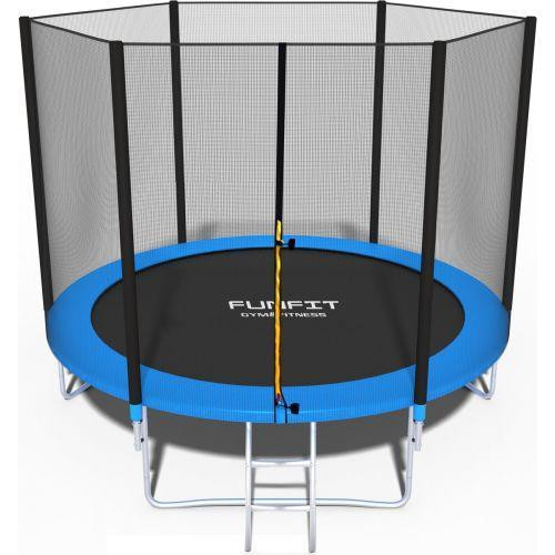Батут Funfit 8ft (252см) синій з зовнішньою сіткою Киев - изображение 2