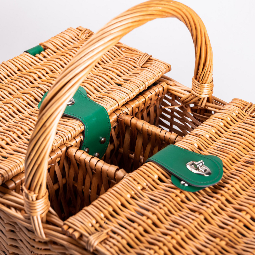 Плетеная корзина для пикника с посудой на 4 персоны Киев - изображение 3