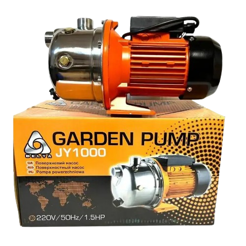 Насос поверхневий 1,1кВт 50м 60л/хв нержавіюча сталь JY 1000 Delta Житомир - изображение 1