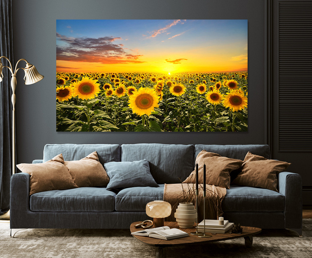 Картина холст в гостиную / спальню   Соняшник      MLP_139 40x80 см Киев - изображение 3