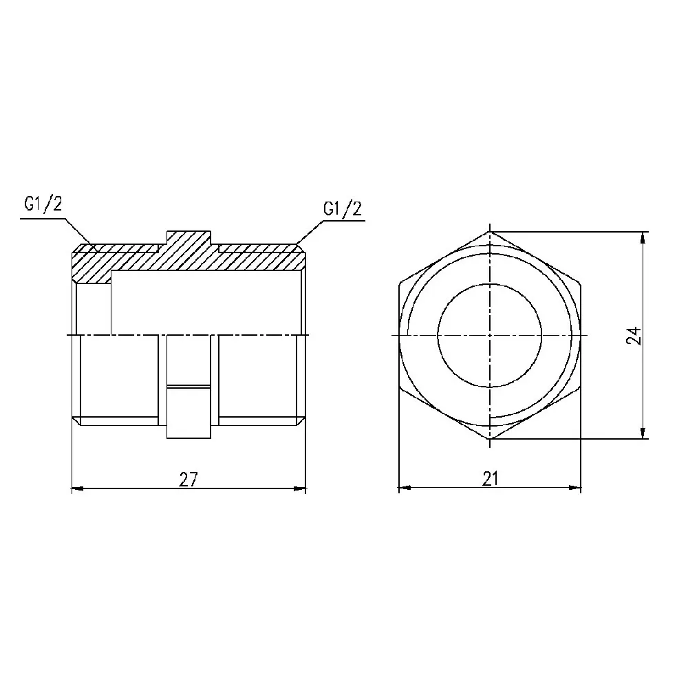 Ніпель Thermo Alliance Forte 1/2" SF35815 Київ - фото 7