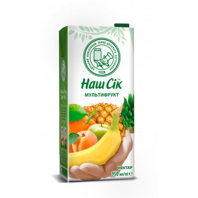Сік Наш Сік Мультифруктовий 950 мл (4820016252271) Вінниця - фото 1