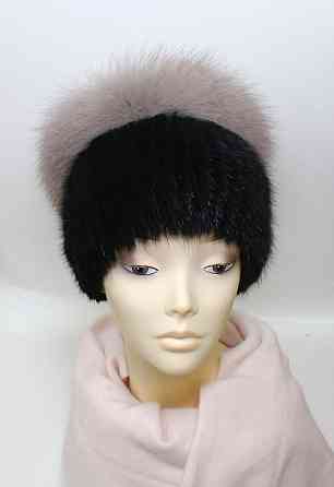 Шапка меховая женская кубанка Пенелопа Черный Харьков
