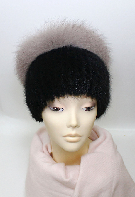 Шапка хутряна жіноча Кубанка Пенелопа Чорний Харків - фото 2