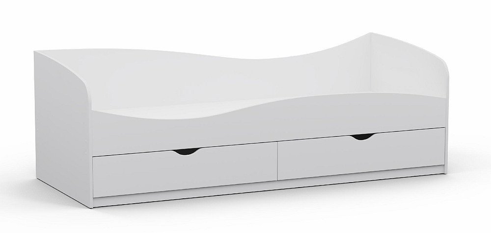 Кровать односпальная L-7, Белый, 2030х834х680 Львов - изображение 1