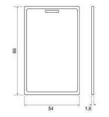 RFID карта доступа MIFARE SEVEN R-78 толстая 1,6 мм Киев