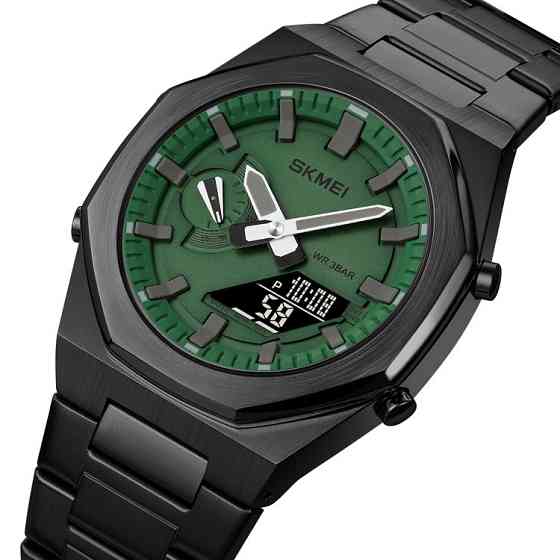 Skmei 1816BKGNBK Black Green-Black SBR Киев