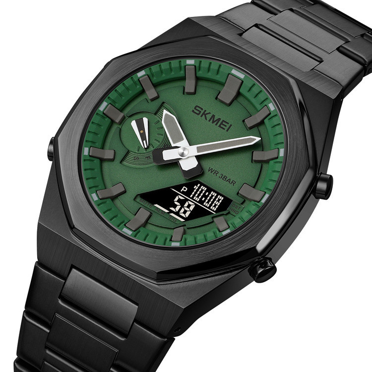 Skmei 1816BKGNBK Black Green-Black SBR Киев - изображение 2
