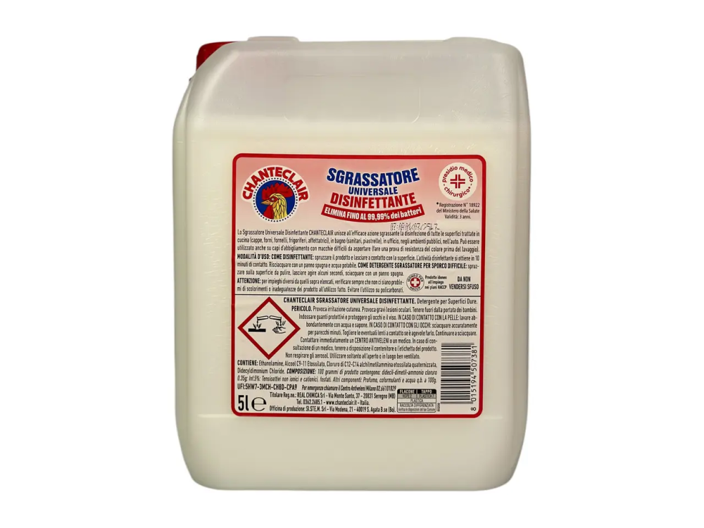Обезжириватель универсальный ChanteClair дезинфицирующий e Sgrassatore Universale Disinfetante, 5000 мл Львов - изображение 2