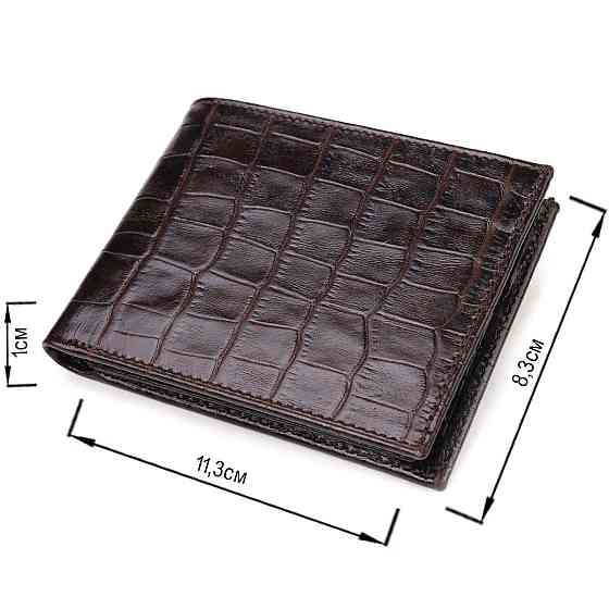 Небольшое мужское портмоне из натуральной фактурной кожи CANPELLINI 21522 Коричневое Киев