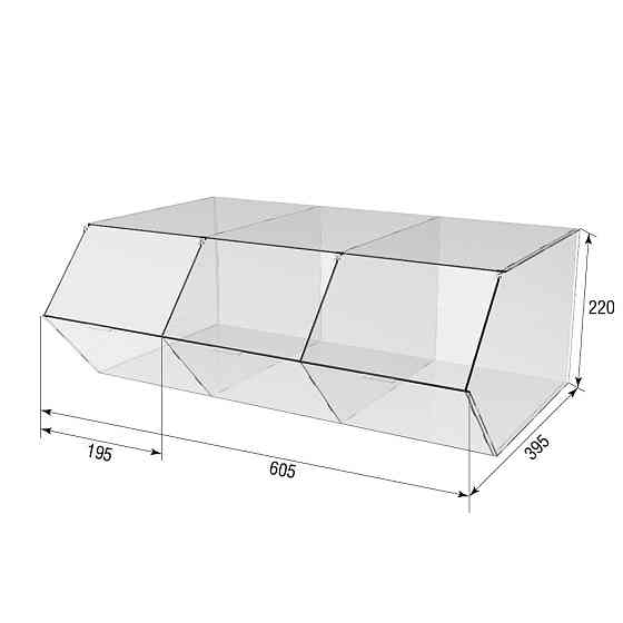 Диспенсер  EKOSTAR для конфет сухофруктов 3 ячейки Киев