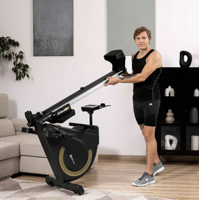 Гребний тренажер Hop-Sport HS-095R Spike золотий Київ - фото 6