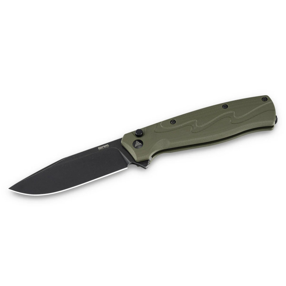 Ніж складаний туристичний SRM 221X-GP (9.2 см) 14C28N / G10 зелений Київ - фото 3