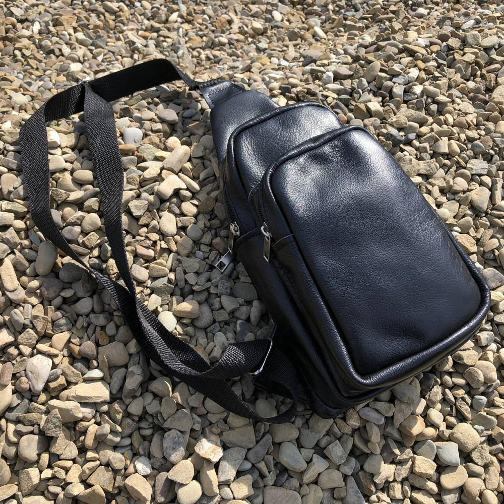 Чоловіча сумка-слінг тактична плечова, Наплічний месенджер, Чоловіча KJ-989 стьобана сумка Київ - фото 9