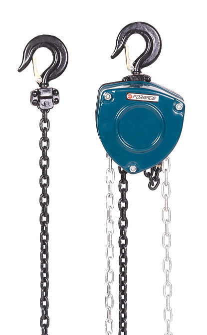 Лебідка механічна підвісна 1т з пелюстковим механізмом фіксації ланцюга натягування Одеса - фото 1