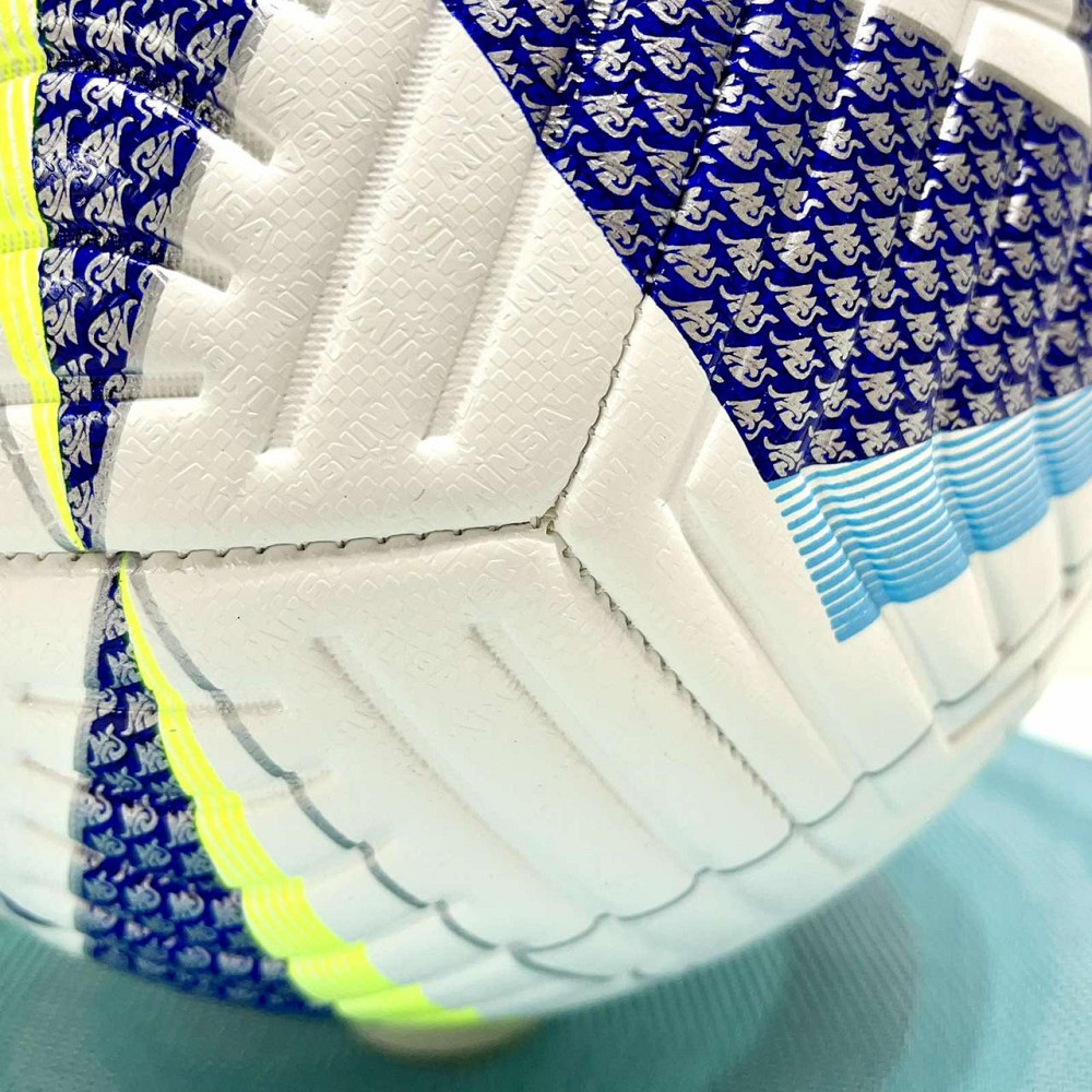 М'яч футбольний розмір 5 400-420г TPE термопластичний еластомер Біло-синій (MS 4295) Чернігів - фото 4