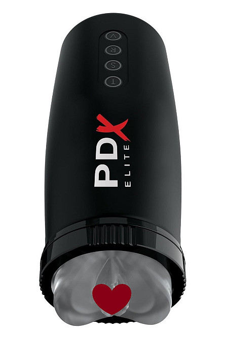 Мастурбатор Pipedream PDX Elite з вібрацією та всмоктуванням, чорний, 22 см Sex Aura Київ - фото 1