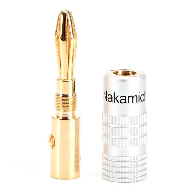 Штекер банановый Nakamichi с золотым покрытием, 4мм, пара Киев - изображение 6
