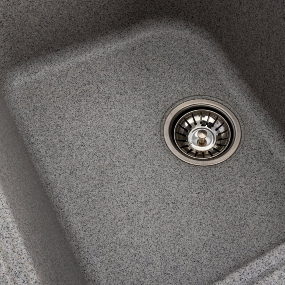 PLATINUM Гранітна мийка для кухні Platinum 7950 Equatoria матовий Сірий Київ - фото 5