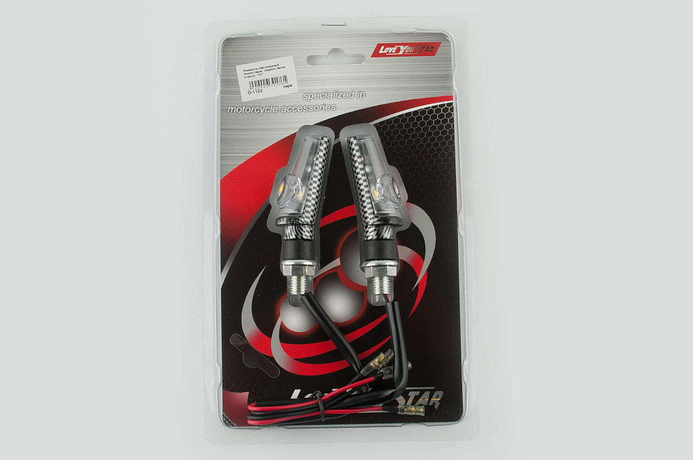 Повороти світлодіодні, башта (пара) (карбон, біле скло) ST Київ - фото 1