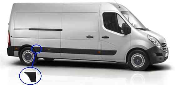 Накладка кузова нижняя GP Opel Movano B (768F30004R) Киев
