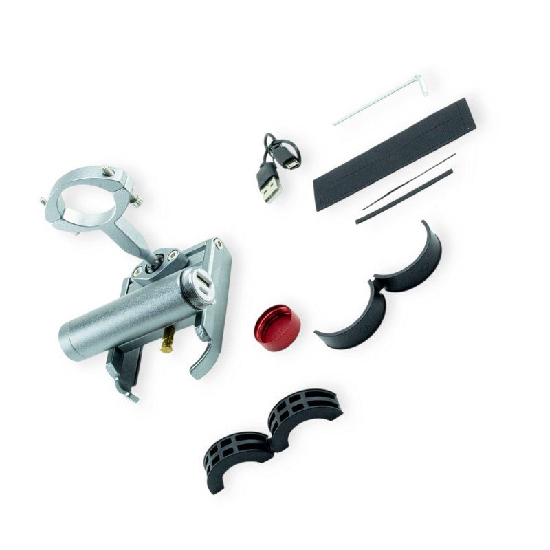 Держатель телефона, крепление на руль SJJ-010 (105мм, 60мм , Power Bank 2000mAh MPB-88) для Мукачево - изображение 1