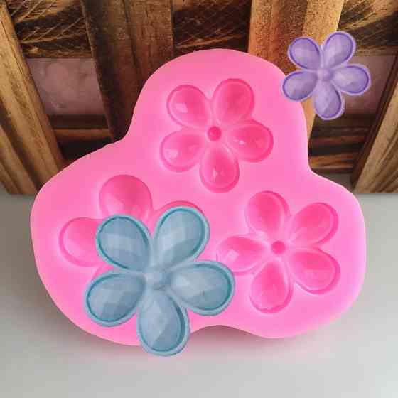 Молд для цветов 75 на 67 мм розовый Киев