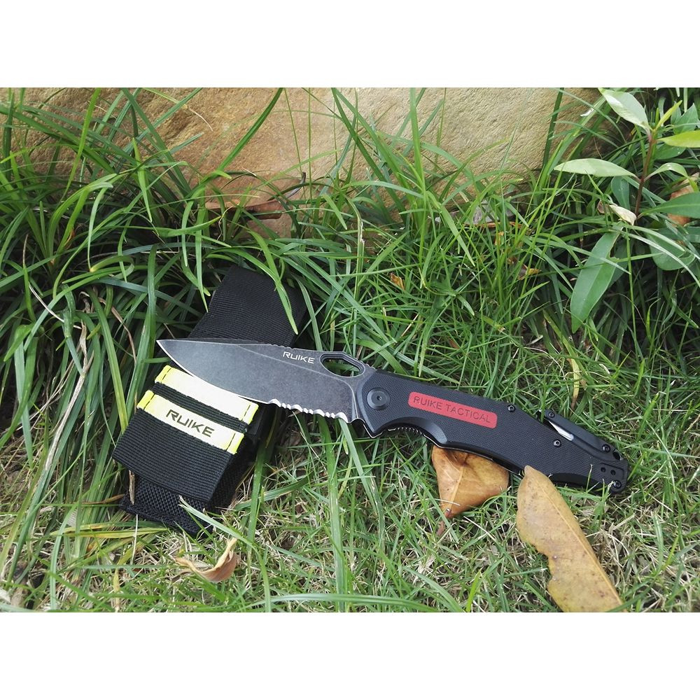 Ніж складаний мисливський Ruike M195, (10.8 см) D2 / G10 чорний Київ - фото 19