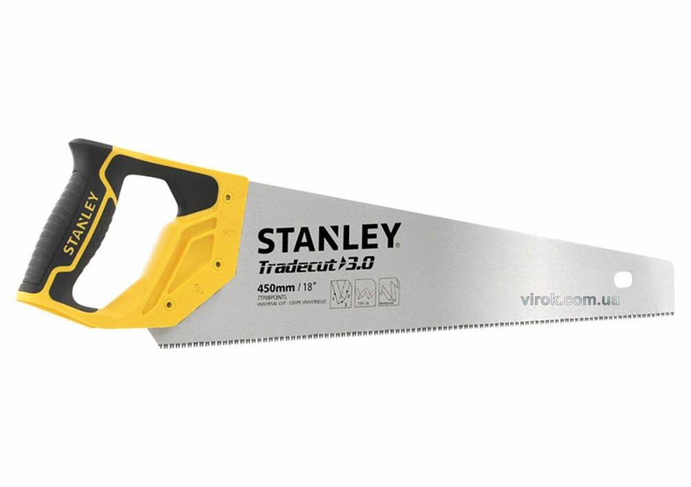 Ножівка по дереву STANLEY "Tradecut" : L= 450 мм, 7 зубів/1" Одеса - фото 1