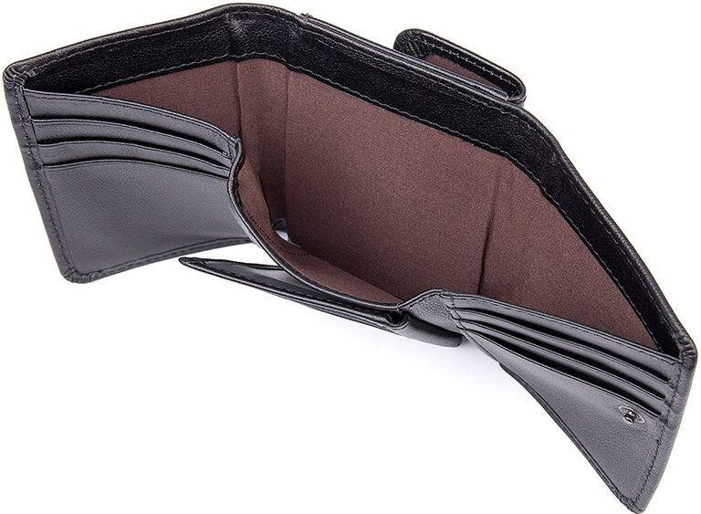 Гаманець Vintage 14467 шкіряний Чорний Київ - фото 6