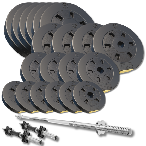 Набір зі штангою та гантелями Besport PowerPro 109кг (гриф 167см) Київ