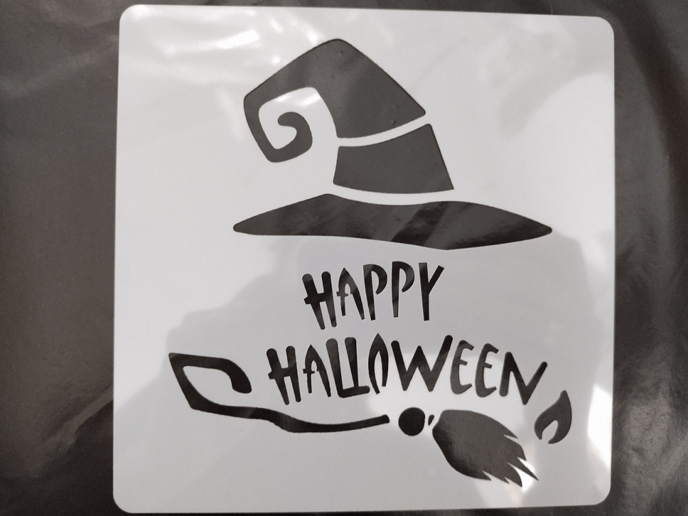 Трафарет на Хэллоуин 15 на 15 см серый Киев - изображение 3