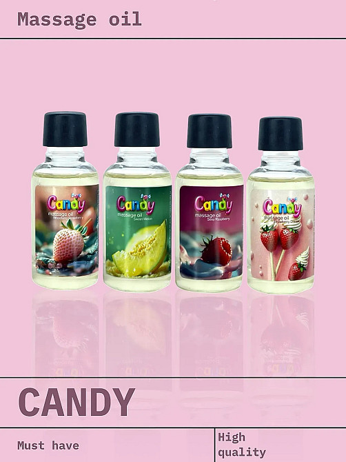 Масло массажное Candy с ароматом Вишня, 50 мл Sex Aura Киев - изображение 2