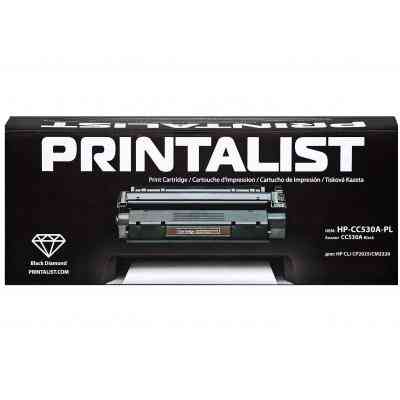 Картридж Printalist HP CLJ CP2025/CM2320, CC530A Black (HP-CC530A-PL) Винница