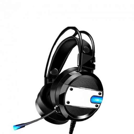 Игровые наушники XO GE-02 игровая гарнитура для компьютера с микрофоном (Черные) Винница