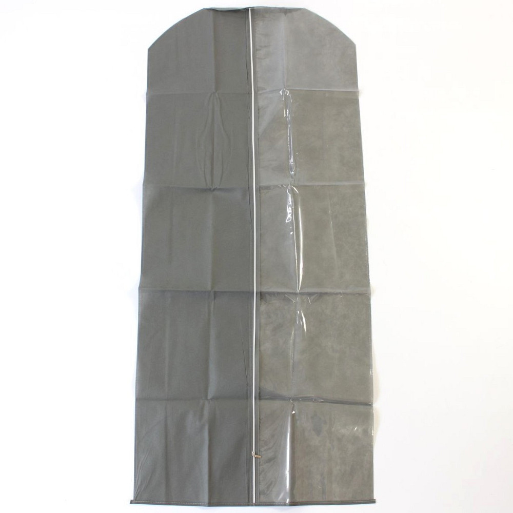 1шт Чохол для одягу на змійці 140х60см,напівпрозорий,Сірий SBR Київ - фото 3