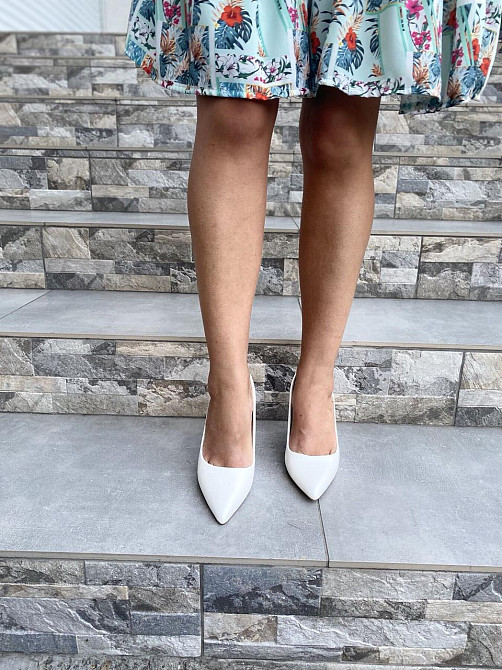 Туфлі жіночі TRASTA білі еко-шкіра каблук 9 см 38р.-25 см 39р.-25.5 см ( -26 3957) Коломыя - изображение 6