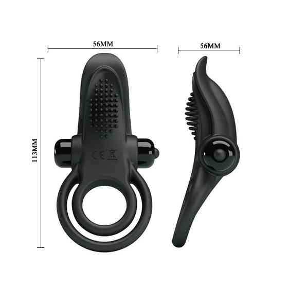 Ерекційне кільце - Pretty Love Vibrant Penis Ring Black Sex Aura Київ